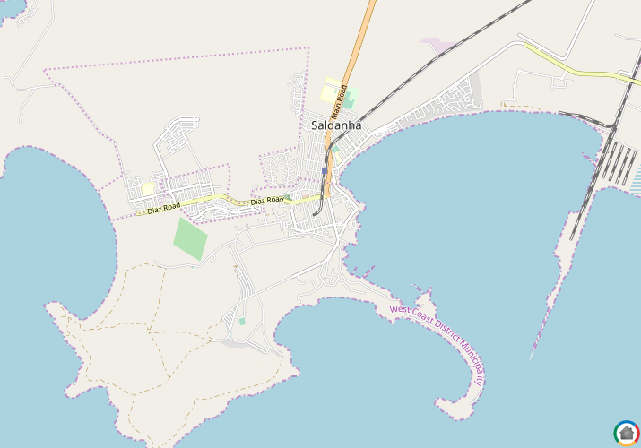 Map location of Saldanha